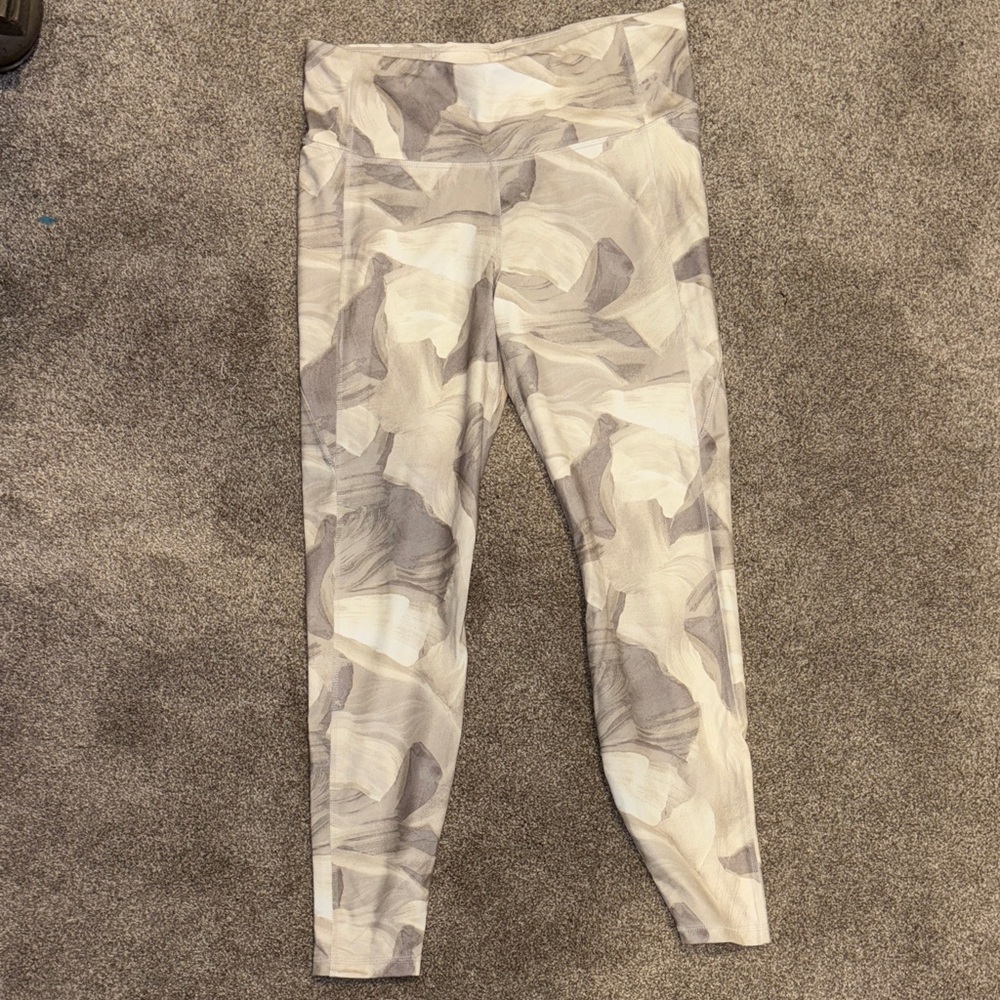 All in Motion Gray and White Leggings
